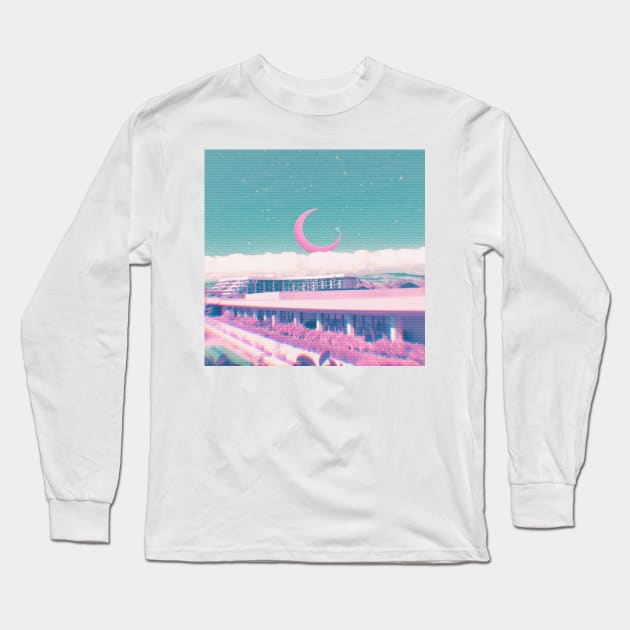 dreamwave resort 93 Long Sleeve T-Shirt by lofi_retrowave